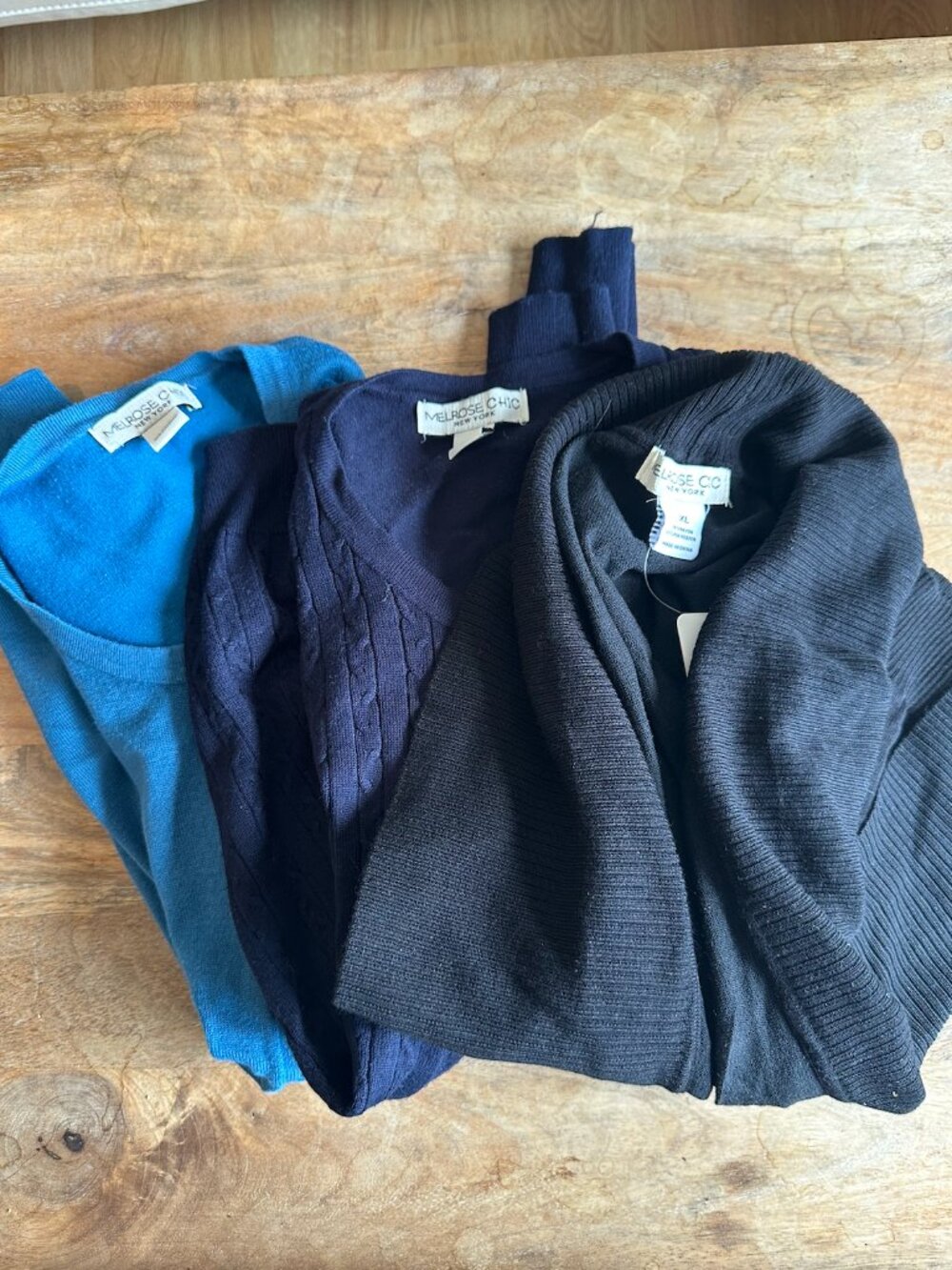 Three Melrose Chic Cardigans size XL